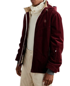 Brunello Cucinelli Burgundy Cord Mountain Outerwear Jacket