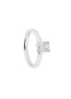 Bespoke Platinum Emerald Cut Diamond Ring