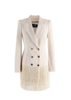 Elisabetta Franchi Beige Abito Donna Blazer Dress