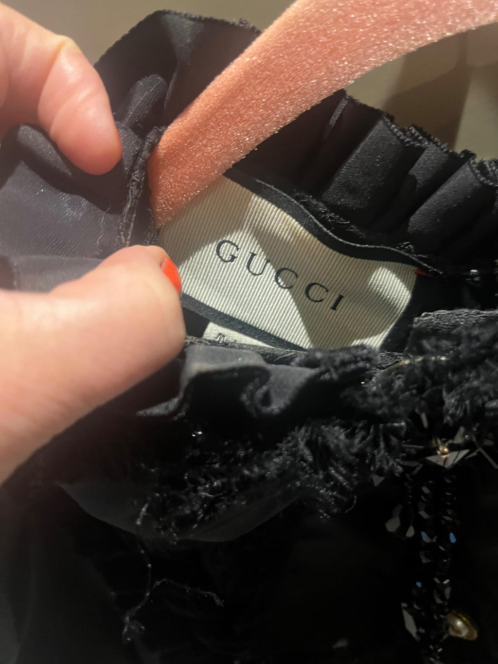 Gucci Black Bow Detail Mini Dress