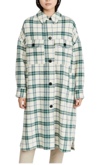 Isabel Marant Etoile Green Tartan Fontia Coat