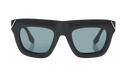 Black Beveled Cat Eye Sunglasses