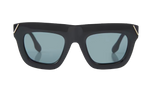 Black Beveled Cat Eye Sunglasses