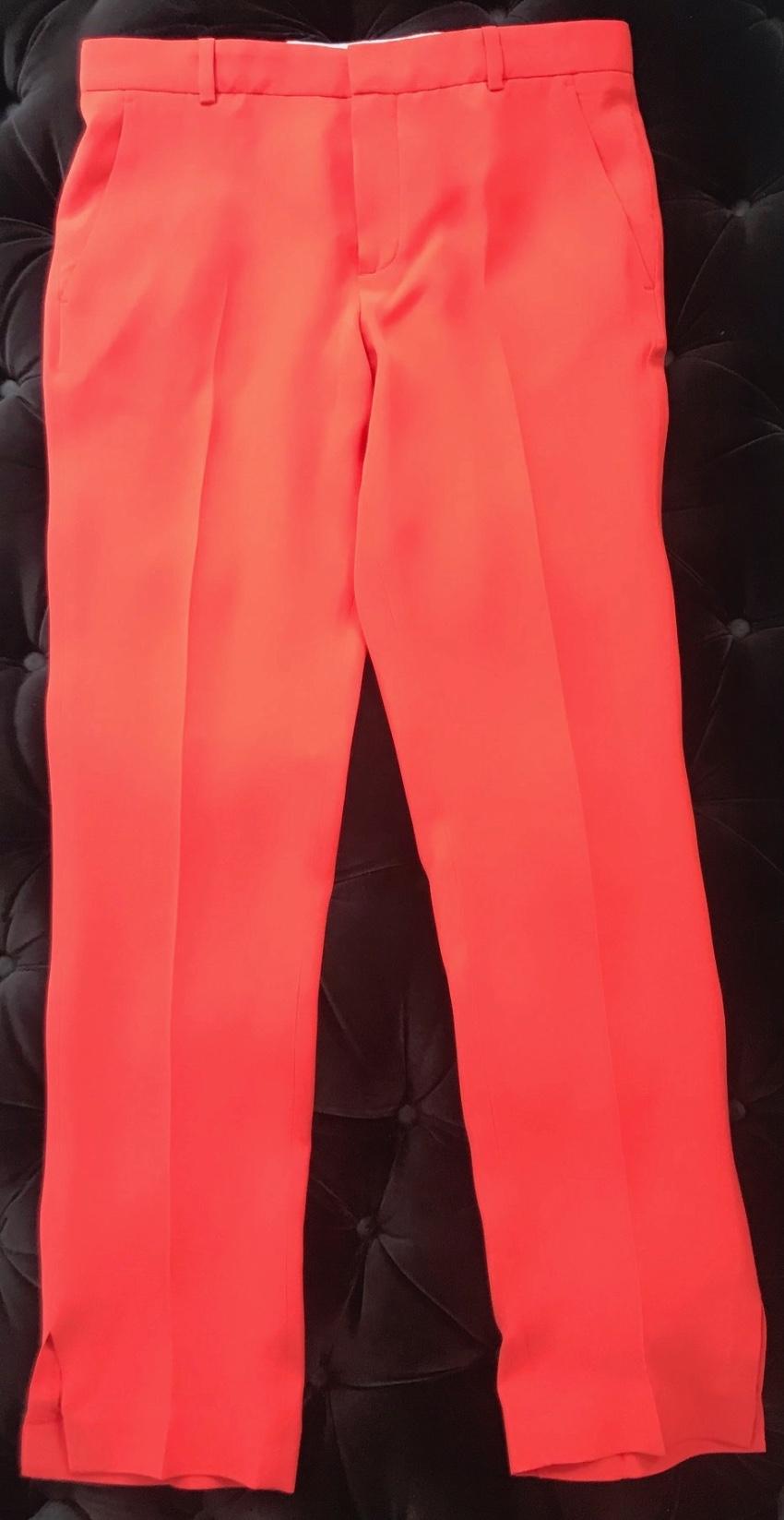 Joseph red silk trousers