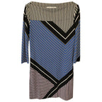 Diane von Furstenburg Ruri Multi-Stripe Shift Dress