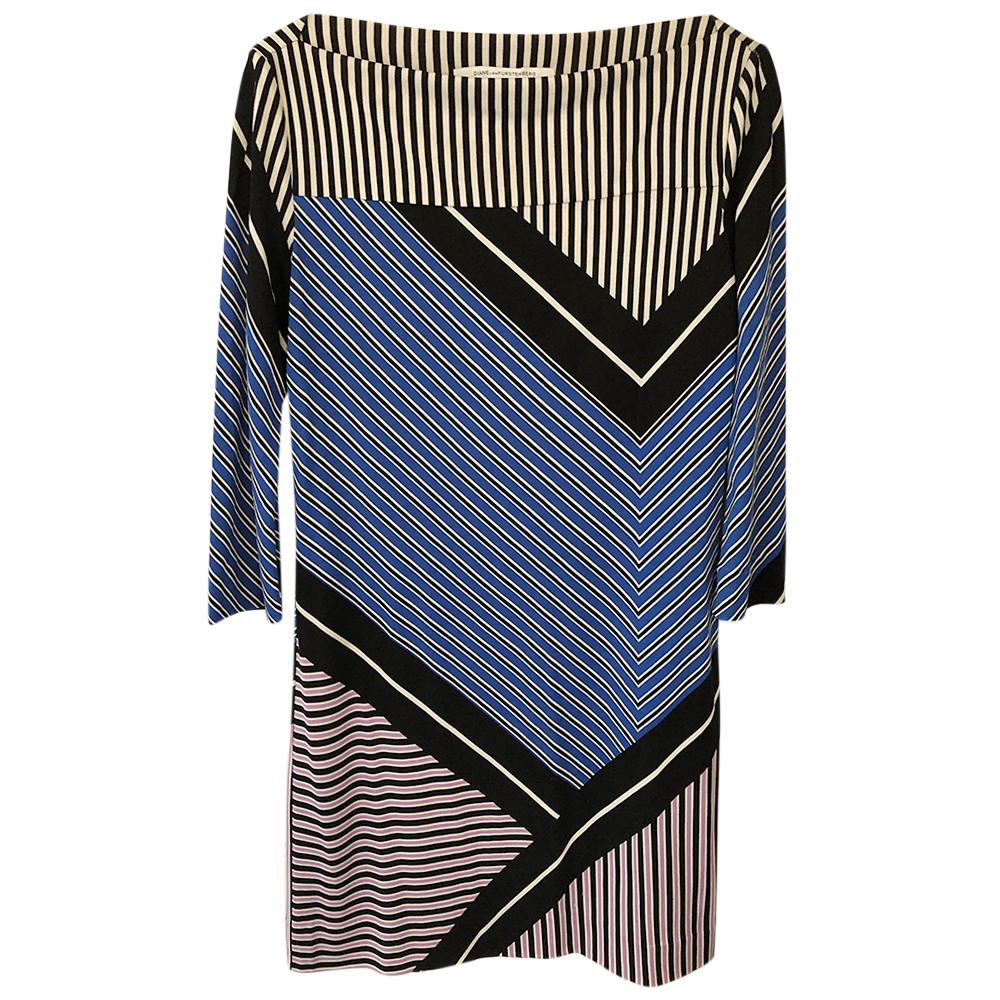 Diane von Furstenburg Ruri Multi-Stripe Shift Dress