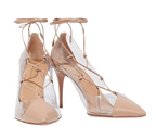 Magic 105 Lace-up Leather And Pvc Pumps
