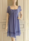 Blugirl Folies Lavender Blue Silk Dress