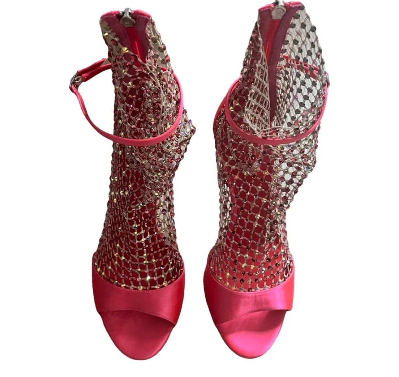 Rene Caovilla Tropical Juice Galaxia Satin Sandals
