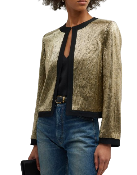 Gold Sequin Short Jacket