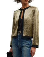 Gold Sequin Short Jacket