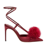 Malone Souliers Rafaela Red Pompom Sandals
