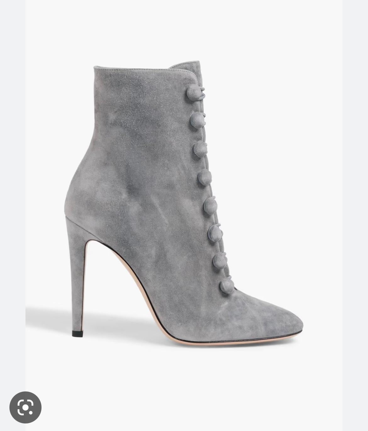 Grey Suede Imperia Ankle Boots