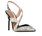 Rabane Snake Printed Cutout Pumps