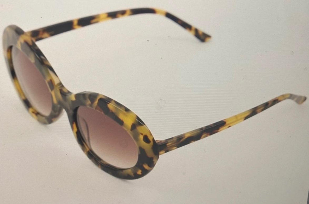 Sunday Somewhere Faux Tortoise Print Sunglasses