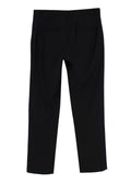 The Row Black Straight Leg Tailored Trousers