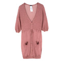 LiuJo Metallic Coral Knit Cardigan
