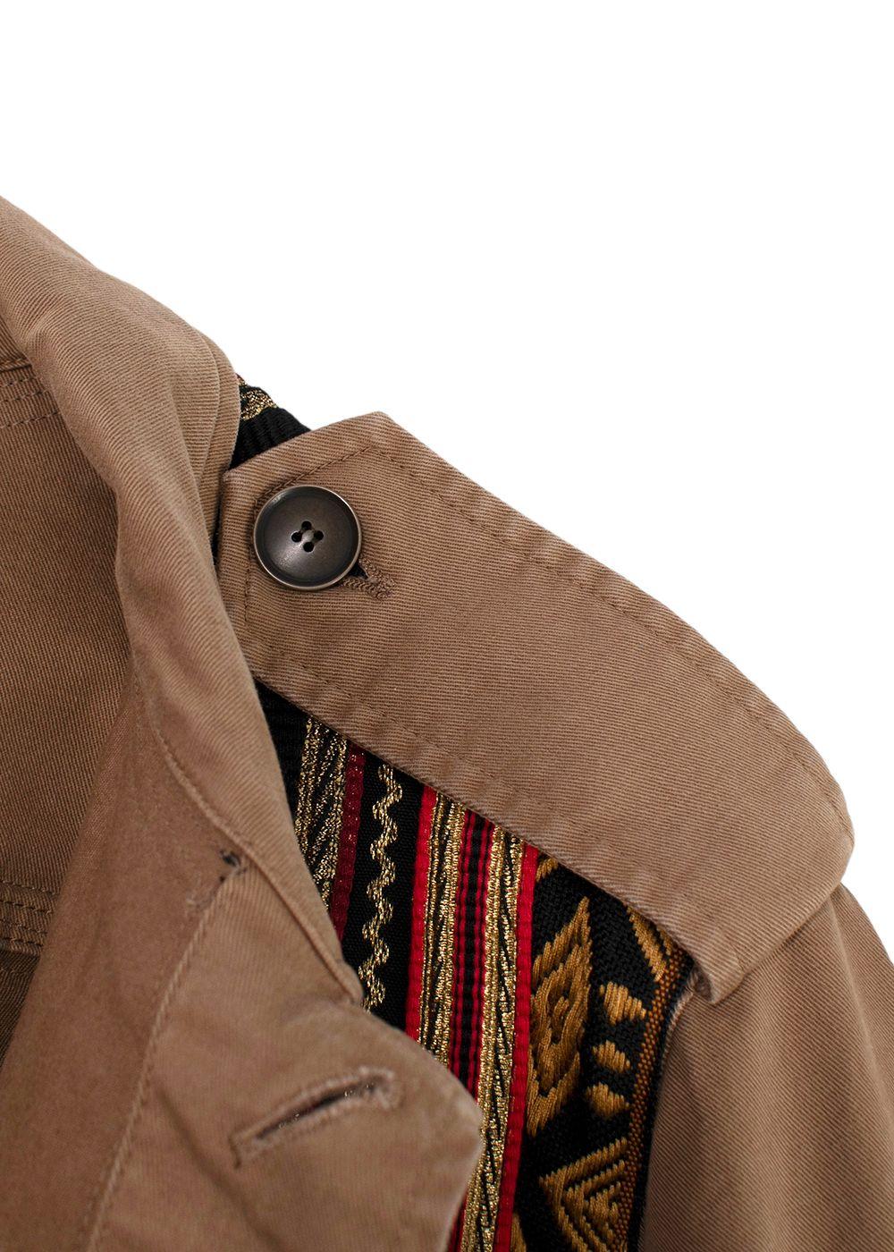 Fashion Clinic Timeless Embroidered Trim Field Jacket