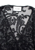 Alexis Embellished Black Maxi Dress