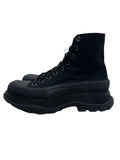 Black Canvas Tread Sneakers
