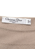 Christian Dior Beige Boutique Woven Silk Knitted Dress
