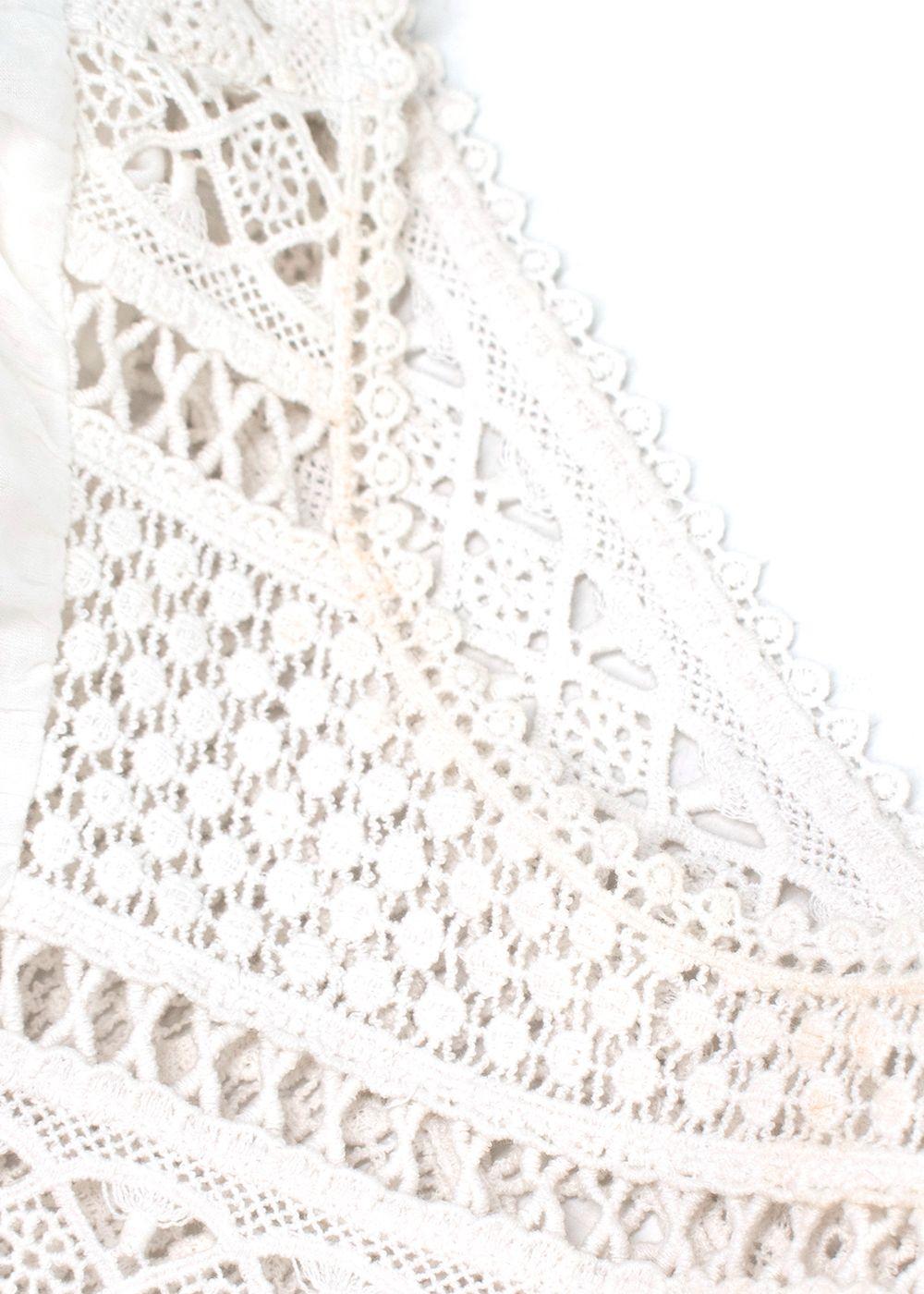 Sea New York White Guipure Mini Dress