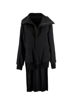 Yohji Yamamoto Black Hooded Jacket with Cape Detail