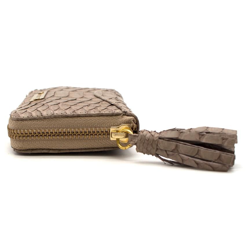 Massey Grey Python Purse