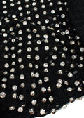 David Koma Black Crystal Embellished Bodysuit