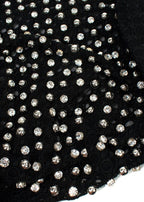 David Koma Black Crystal Embellished Bodysuit