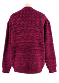 Prada Purple Textured Knit Crewneck Jumper
