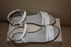 Armani Girl's 38 White Patent Leather Sandals