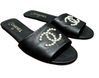 Chanel Embellished CC Slides