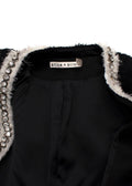 Alice + Olivia Black Andreas Midnight Boucle Jacket