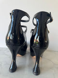 Black Patent Leather MaryJane Platform Pumps