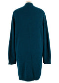 Hermes Teal Cashmere Longline Cardigan