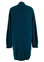 Hermes Teal Cashmere Longline Cardigan