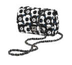 Chanel Black Floral Sequin Flap Bag