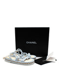 Chanel Cord Blue Rope Chain Flat Sandals