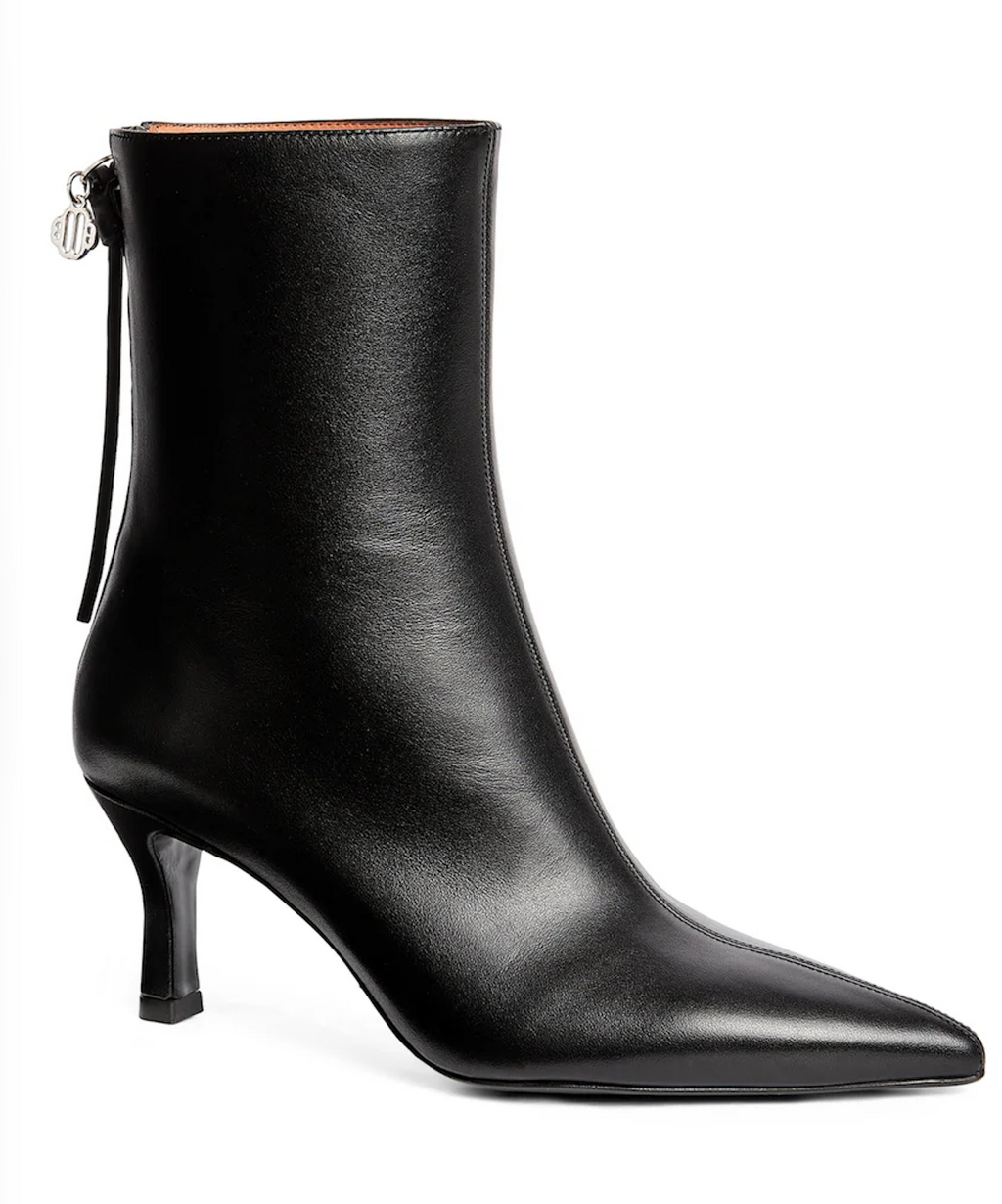 Maje Leather Ankle Boots 75