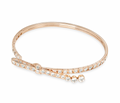 Chane Rose Gold Diamond Set Ruban Bracelet