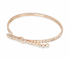 Chane Rose Gold Diamond Set Ruban Bracelet
