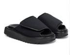 Gia Borghini Gia 1 leather-trimmed slides