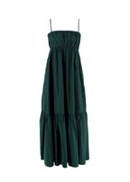 By Malene Birger Bottle Green Tiered Midi Dress