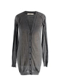 Prada Grey Super Fine Knit Cardigan