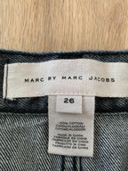 Marc by Marc Jacobs cherry embellished denim skirt