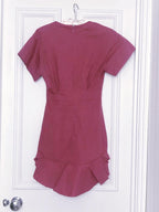 Isabel Marant Etoile Pink Neit Cotton And Linen-blend Dress
