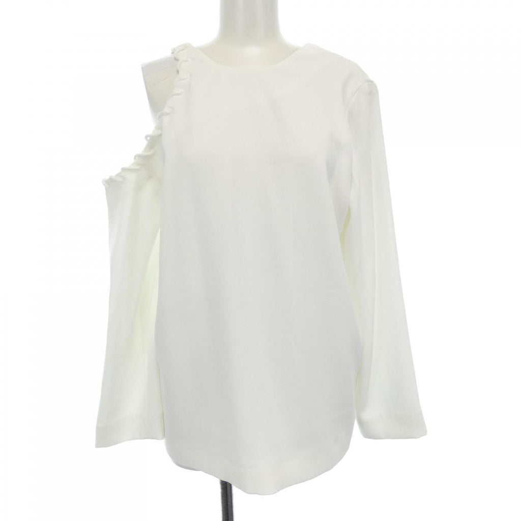Ivory crepe blouse