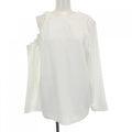 Ivory crepe blouse