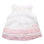 Darlings Baby Ruffled Pink & White Dress